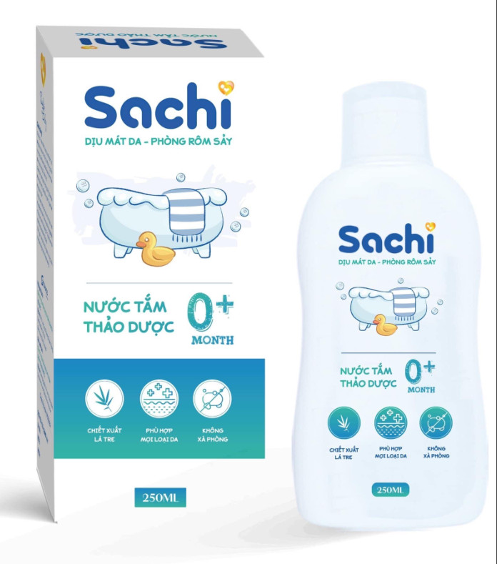 Nước tắm thảo dược cho bé SACHI 250ml