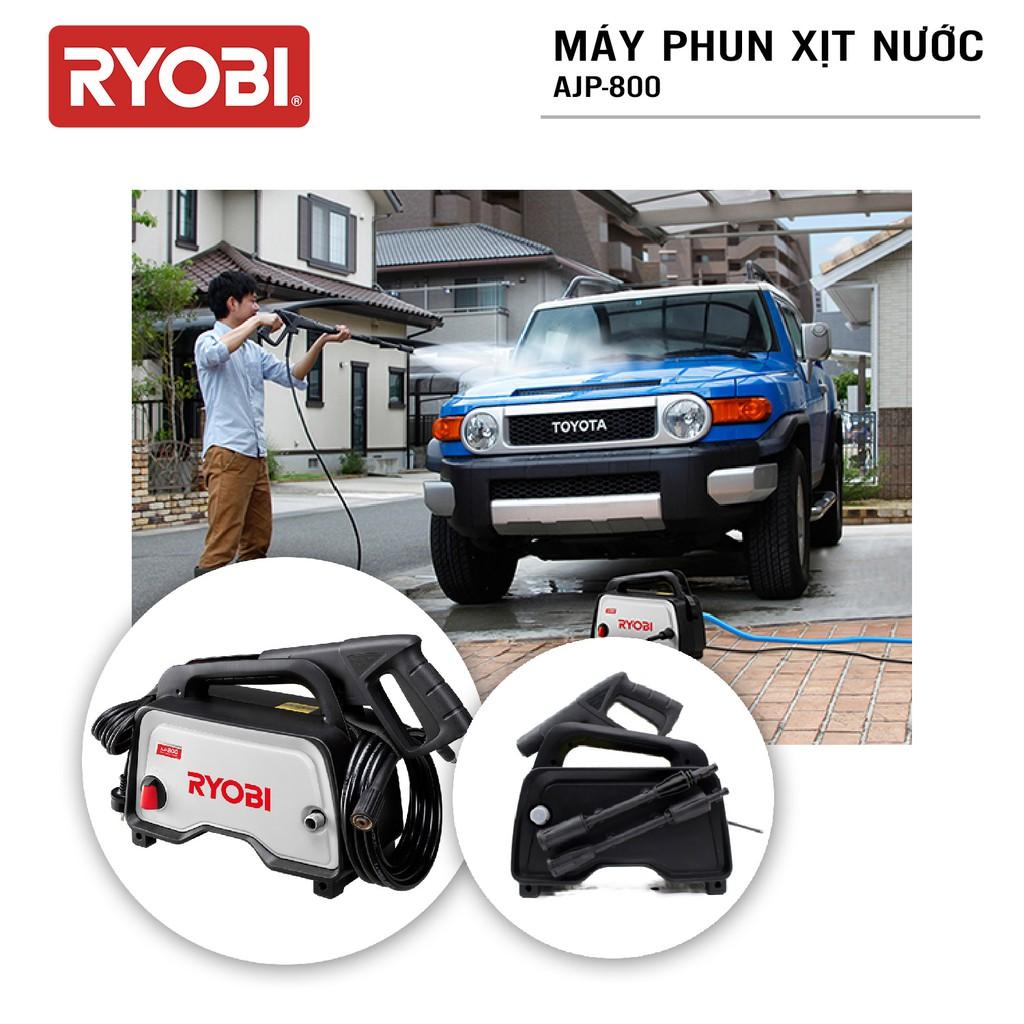 Máy xịt rửa cao áp đa năng điện 500W RYOBI (KYOCERA) - AJP-800 (Kèm Linh kiện khác) - Hàng Chính Hãng