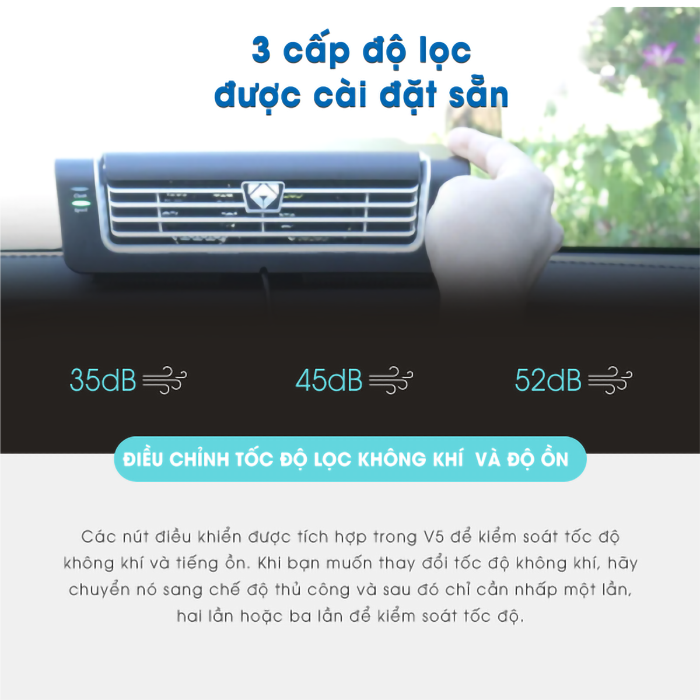 Máy Lọc Không Khí Ô Tô Airdog V5 - Hàng nhập khẩu