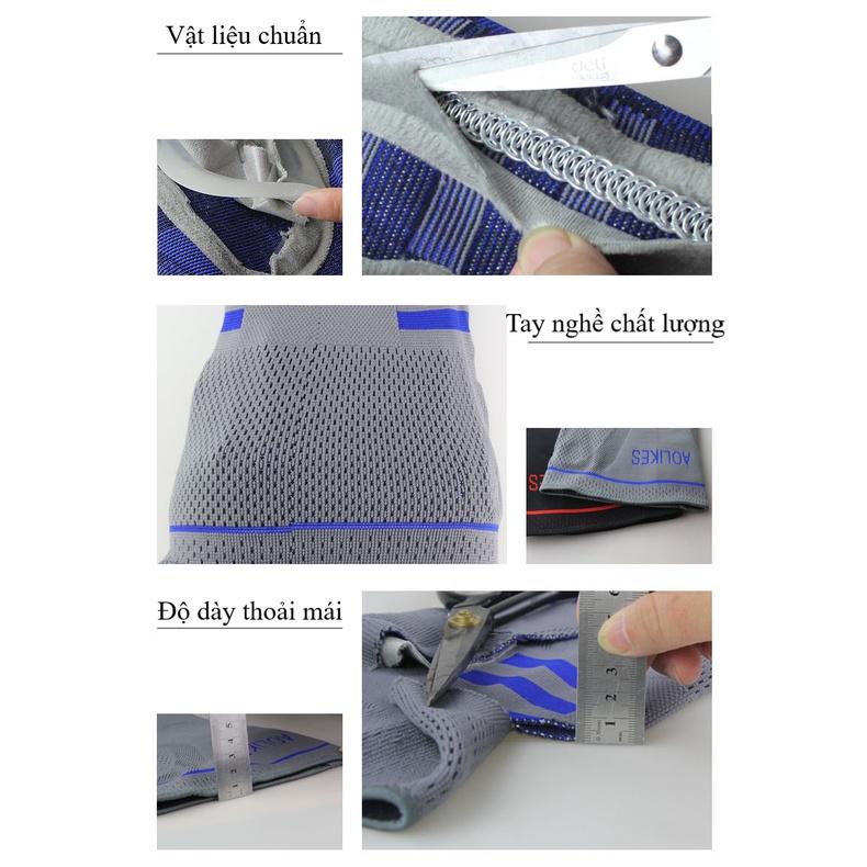 Đai đệm bảo vệ đầu gối có lò xo trợ lực AOLIKES – 611