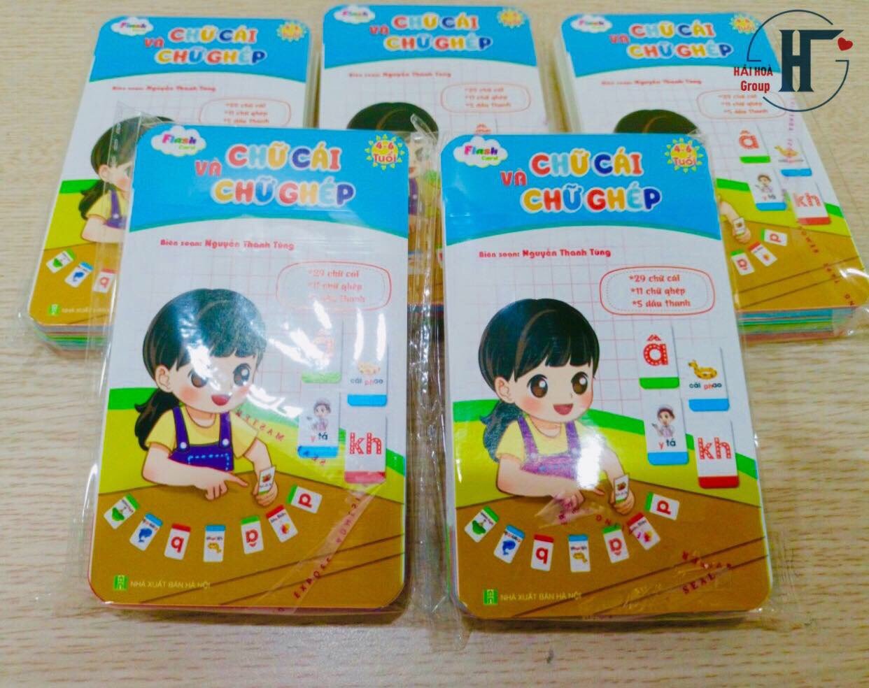 Combo 2 bộ thẻ Chữ cái và chữ ghép, Thẻ học toán dành cho bé 4-6 tuổi