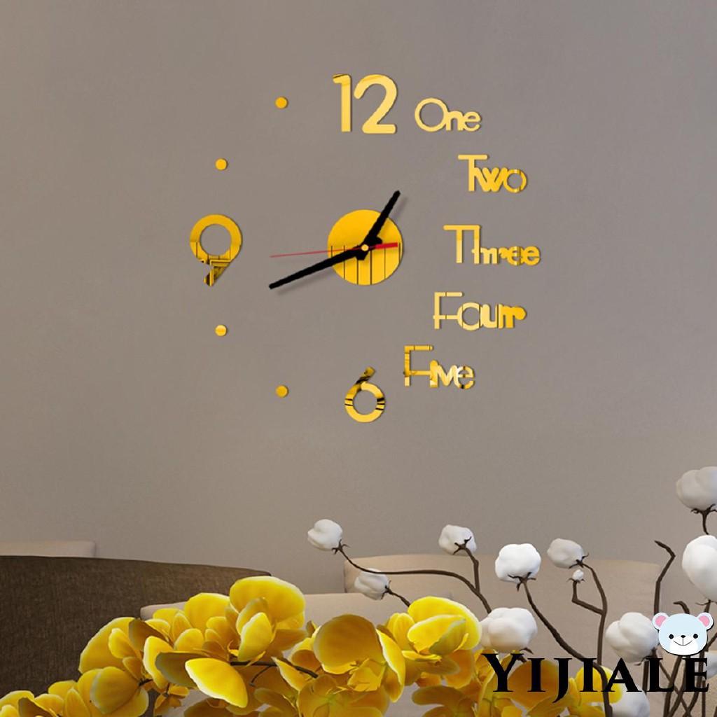 Đồng hồ dán tường 3D, Treo Tường trang trí decor đẹp.