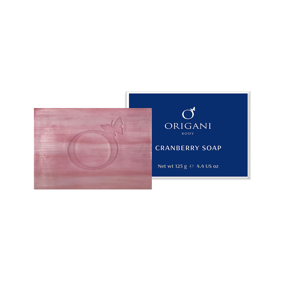 Xà Phòng Origanic Nam Việt Quất Origani Clear &amp; Calm Cranberry Soap (125g) - Làm Sạch Dưỡng Ẩm Làm Mềm Da