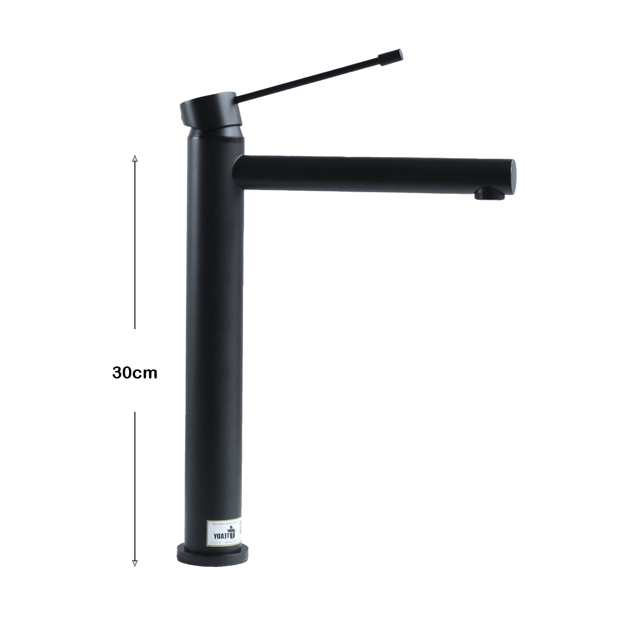 Vòi lavabo nóng lạnh đồng mạ tĩnh điện chân không màu đen Juno sofa Teady VCT- 3001A