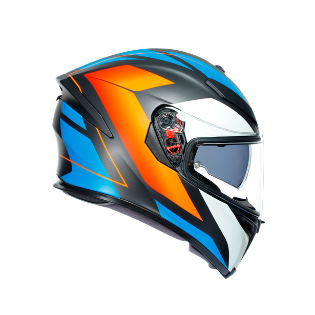 Nón Bảo Hiểm Fullface - AGV K5 S CORE MATT BLACK/BLUE/ORANGE - Hàng Nhập Khẩu Thương Hiệu Ý