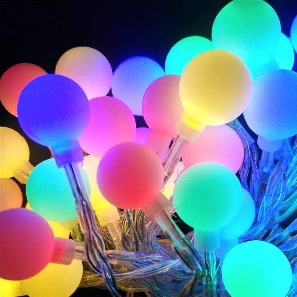 Dây Đèn Led Bóng Bi Dài 3M, 4M, 6M Cổng Sạc USB- Đèn Trang Trí Sinh Nhật, Sự Kiện Giáng Sinh