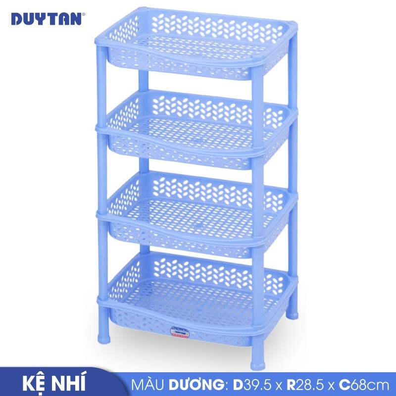 Kệ nhí nhựa Duy Tân 4 ngăn  - 46663 - Giao màu ngẫu nhiên - Hàng chính hãng