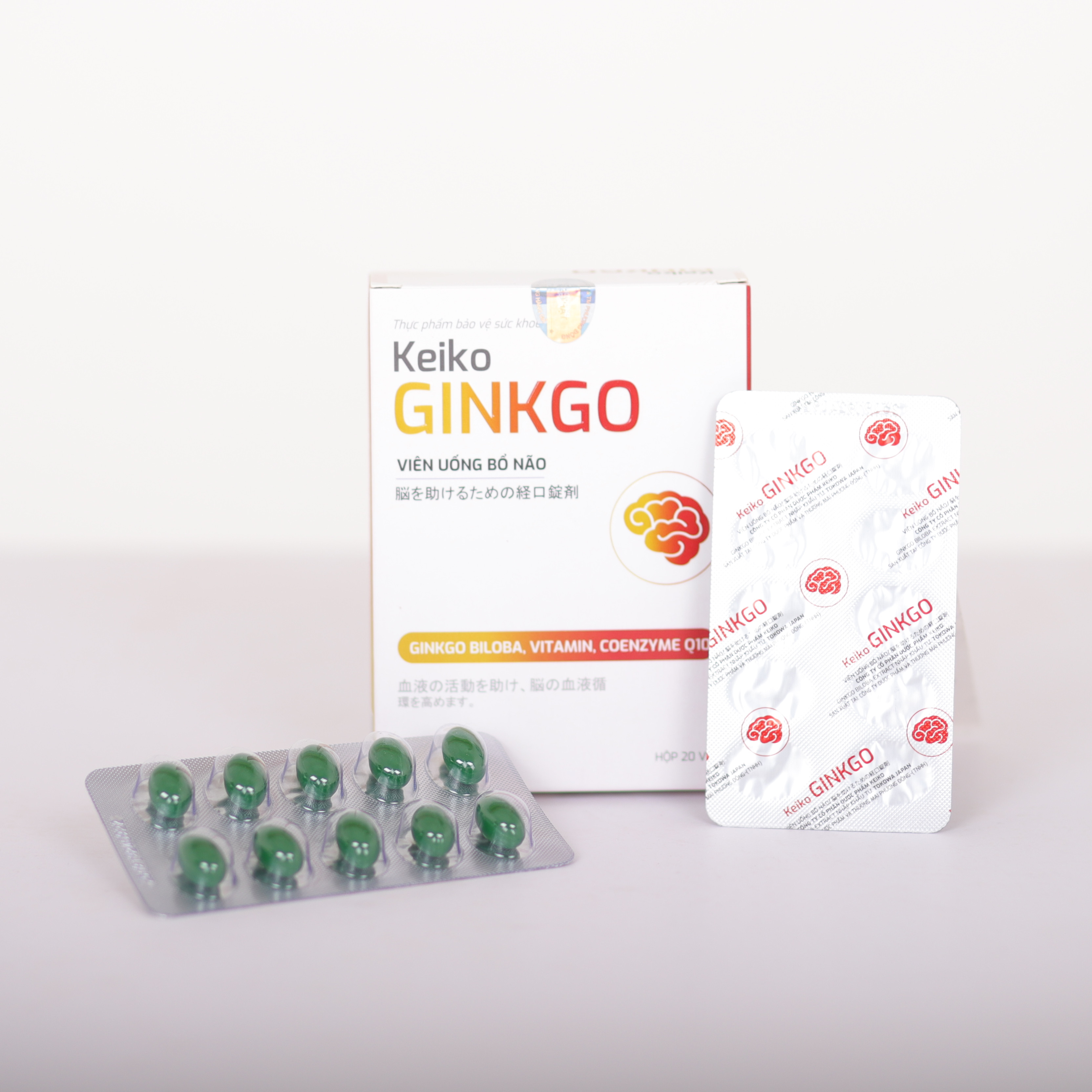 Combo 3 hộp Viên uống bổ não Keiko Ginkgo