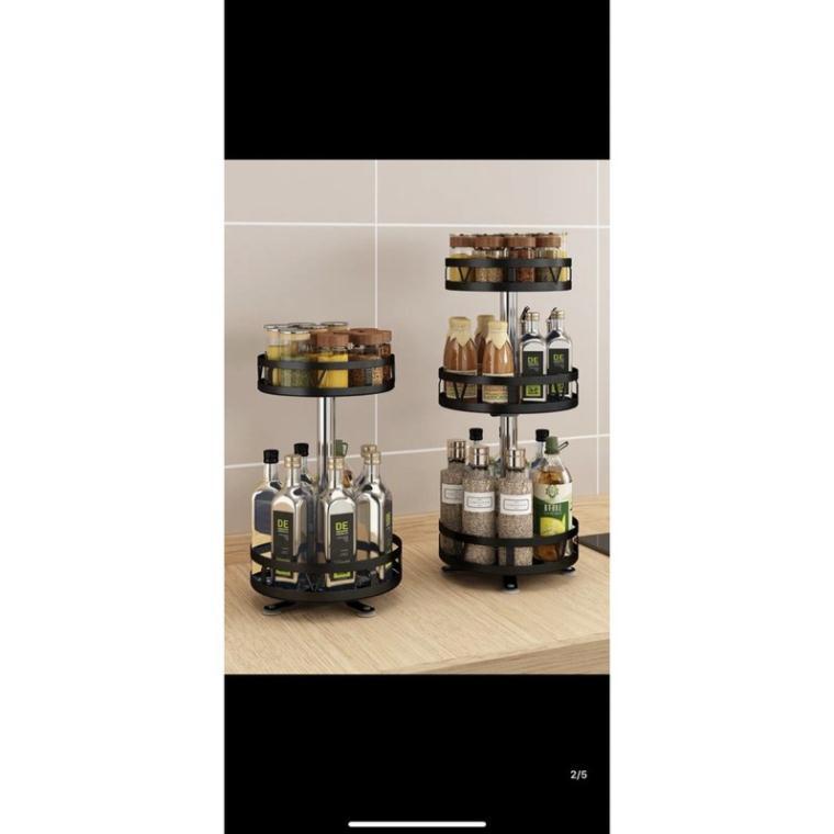 Kệ thép đen,kệ đen tròn xoay 360*cao cấp 2 tầng 3 tầng