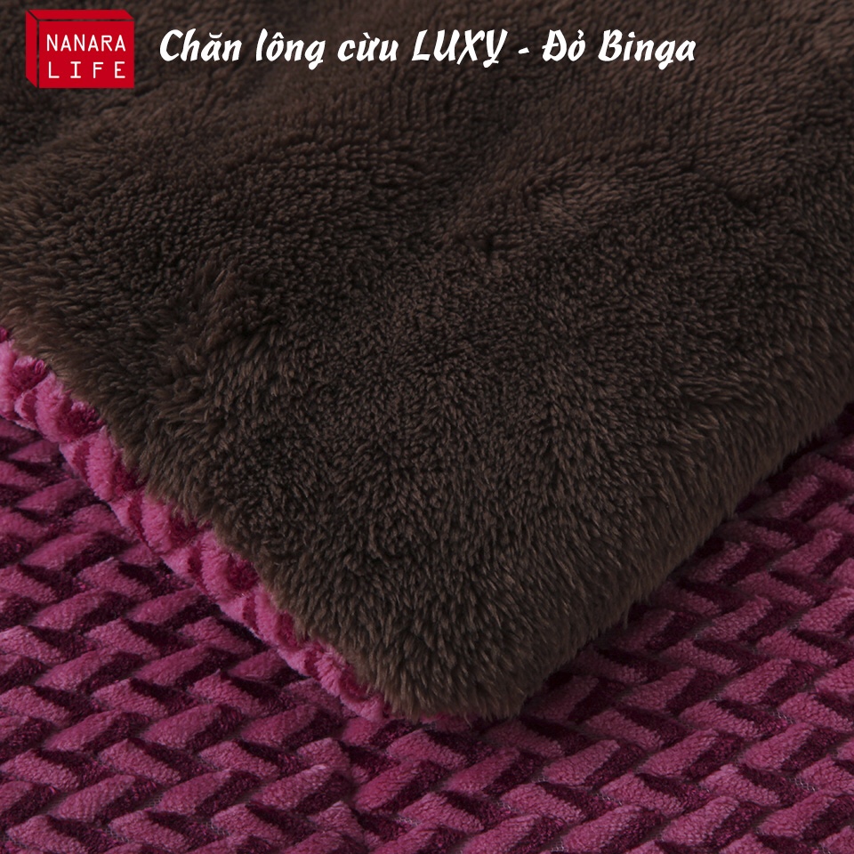 Bộ chăn lông cừu cao cấp Luxy Nanara Life Nhật Bản - Nhập khẩu chính hãng