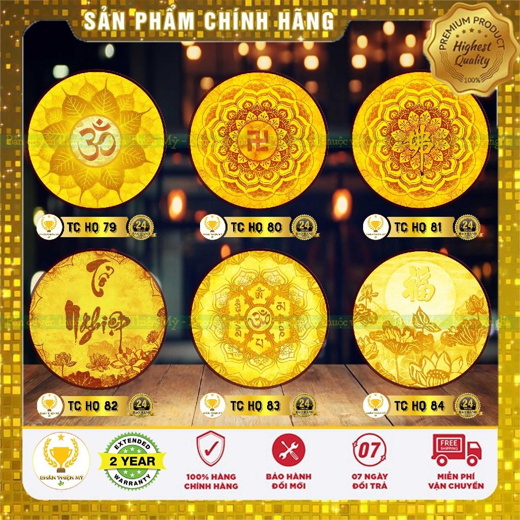 Đèn Thờ Hào Quang Trúc Chỉ In Tròn_M7984