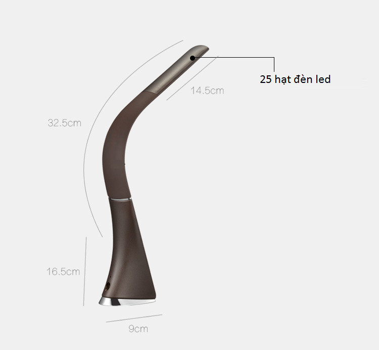 Đèn led để bàn cao cấp màn hình LED tích hợp đèn đọc sách đa năng M2