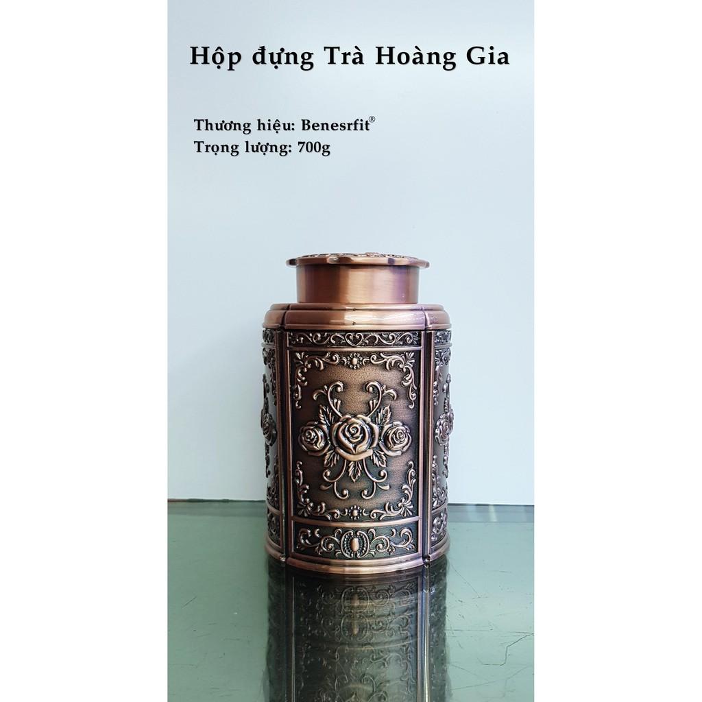 Lọ đựng chè - trà hoàng gia ( Hợp kim đồng - Thủ công)