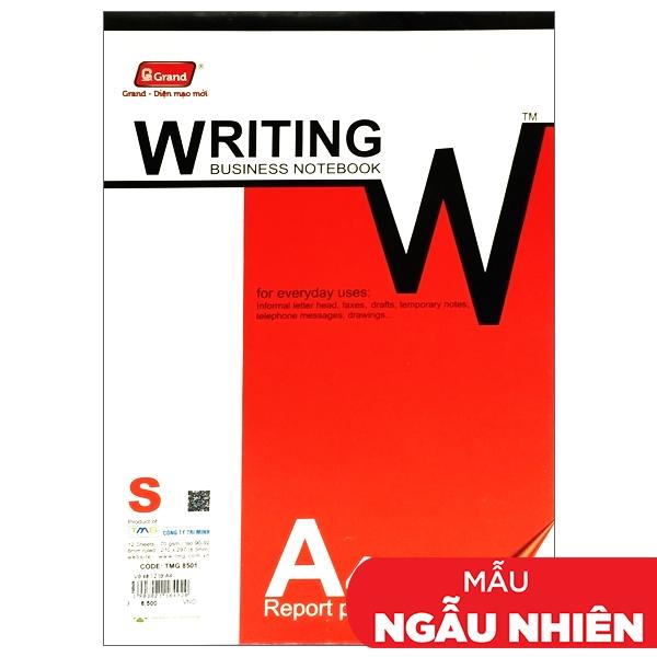 Vở Xé A4 Kẻ Ngang 12 Tờ ĐL 70g/m2 - Grand (Mẫu Màu Giao Ngẫu Nhiên)