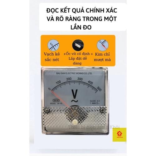 Đồng hồ đo vôn kế xoay chiều mặt 80 Bew DC , dòng điện ampe, Đồng hồ lắp đặt tủ điện