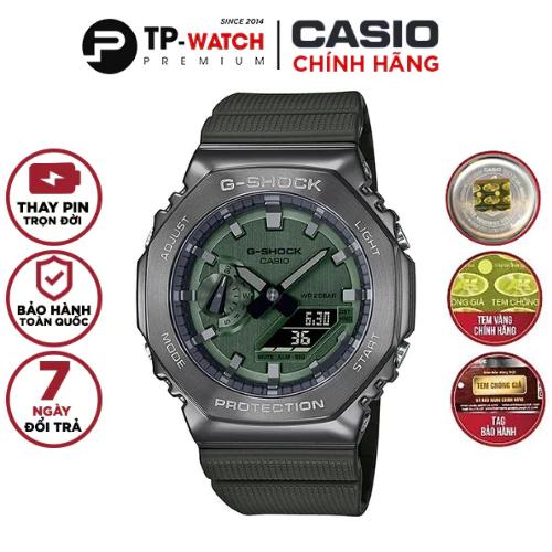 Đồng Hồ Nam Dây Nhựa Casio G-Shock GM-2100B-3ADR Chính Hãng - GM-2100B-3A Mặt Kim Loại