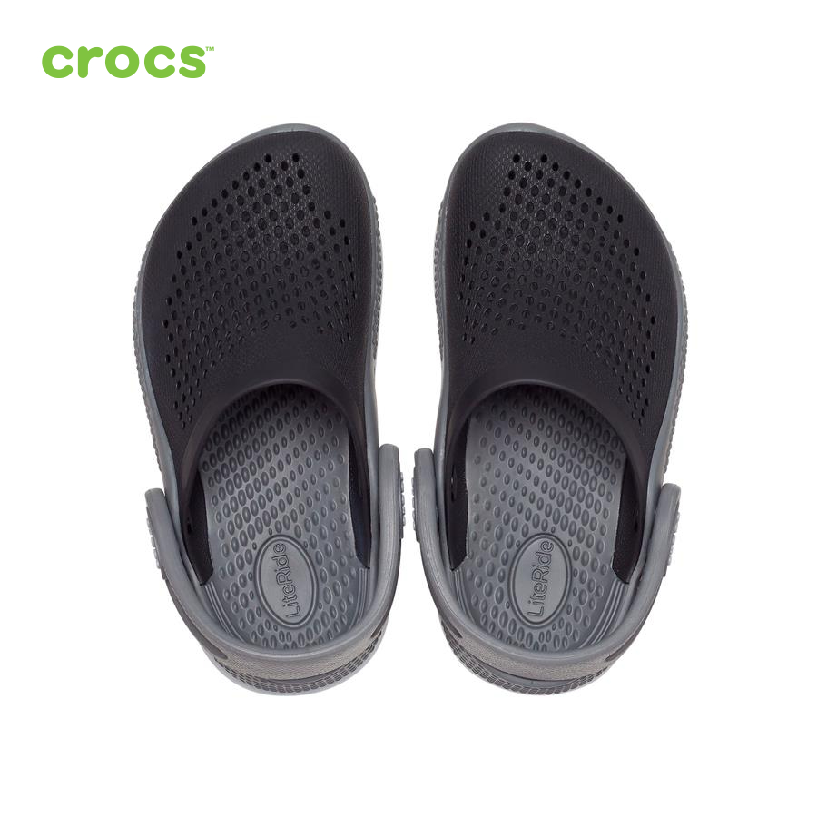 Giày lười trẻ em Crocs LiteRide 360 Clog Toddler Blk/SGy - 206712-0DD