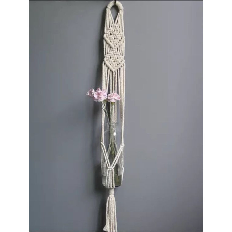 Dây tết macrame treo trang trí chậu cây cảnh MAC122