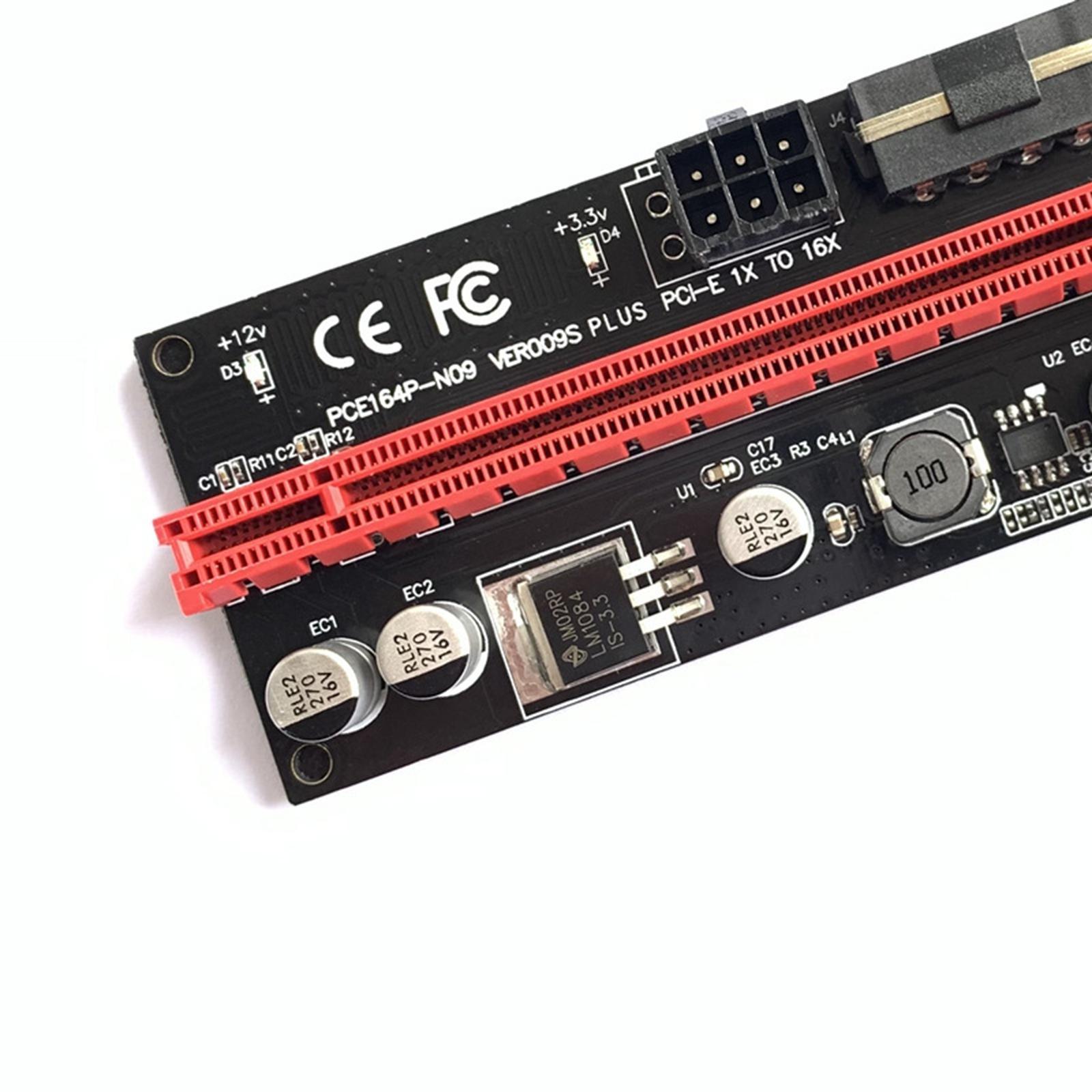 PCIe Riser Adapter Extender  1X-16x USB 3.0 Data Cable