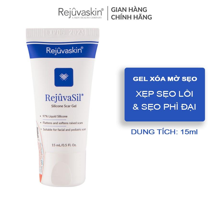 Gel ngăn ngừa sẹo và làm xẹp sẹo lồi, sẹo phì đại REJUVASKIN Rejuvasil 15ml