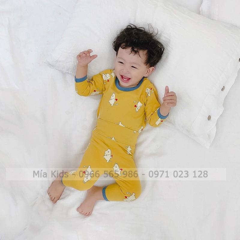 Bộ Nỉ Tơ Hàn Quốc Thu Đông Cho Bé, Bộ nỉ thu đông cao cấp cho bé, Đồ ngủ cho bé, đồ cho bé