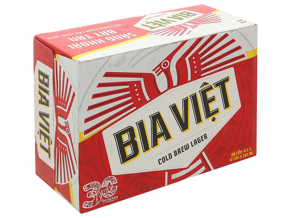 Thùng bia Việt 12 lon 330ml