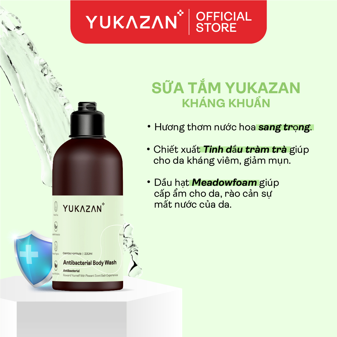 Sữa Tắm Dưỡng Ẩm Kháng Khuẩn Yukazan Hương Nước Hoa 230ml