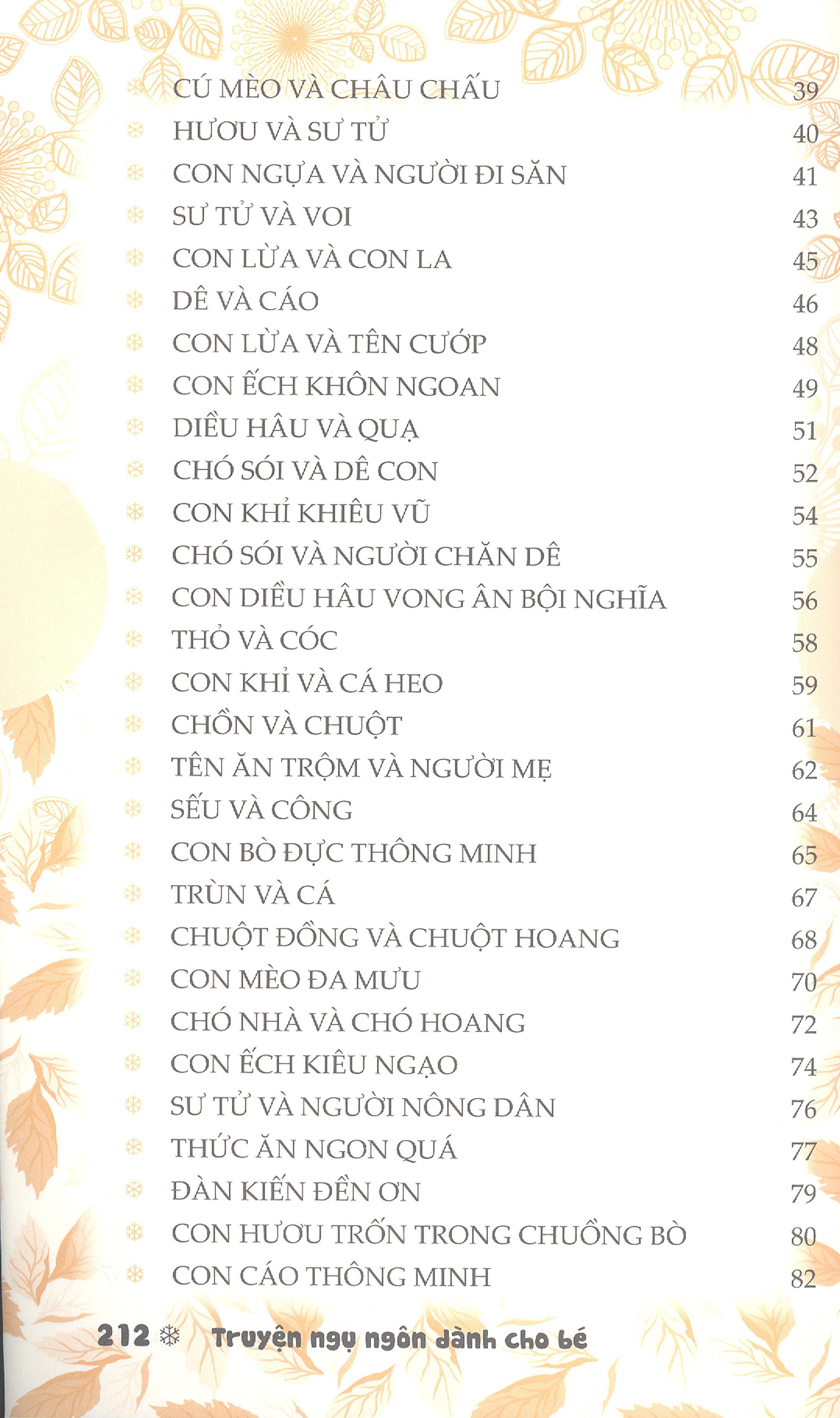 Truyện  Ngụ Ngôn Dành Cho Bé (2 Màu)