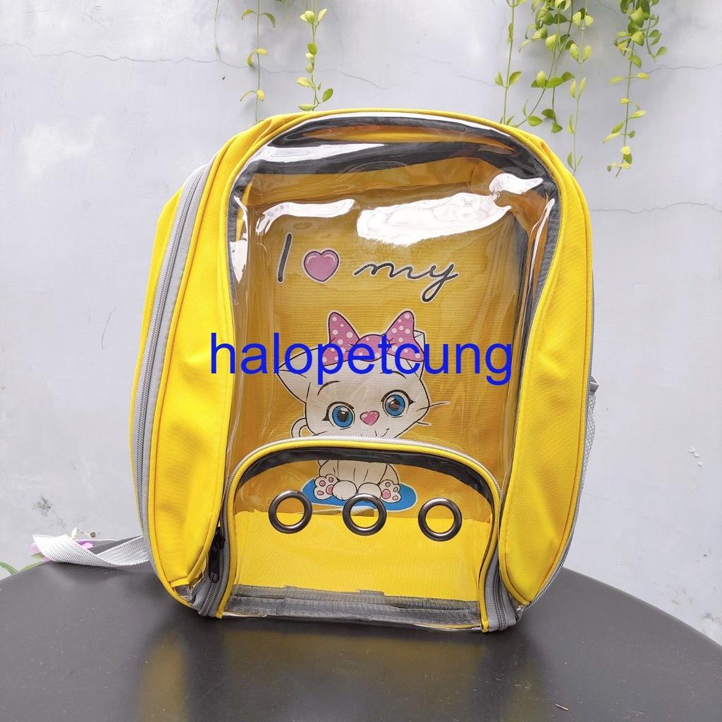Balo Phi Hành Gia Vận Chuyển Thú Cưng Dạng Nhựa Dẻo Gấp Gọn