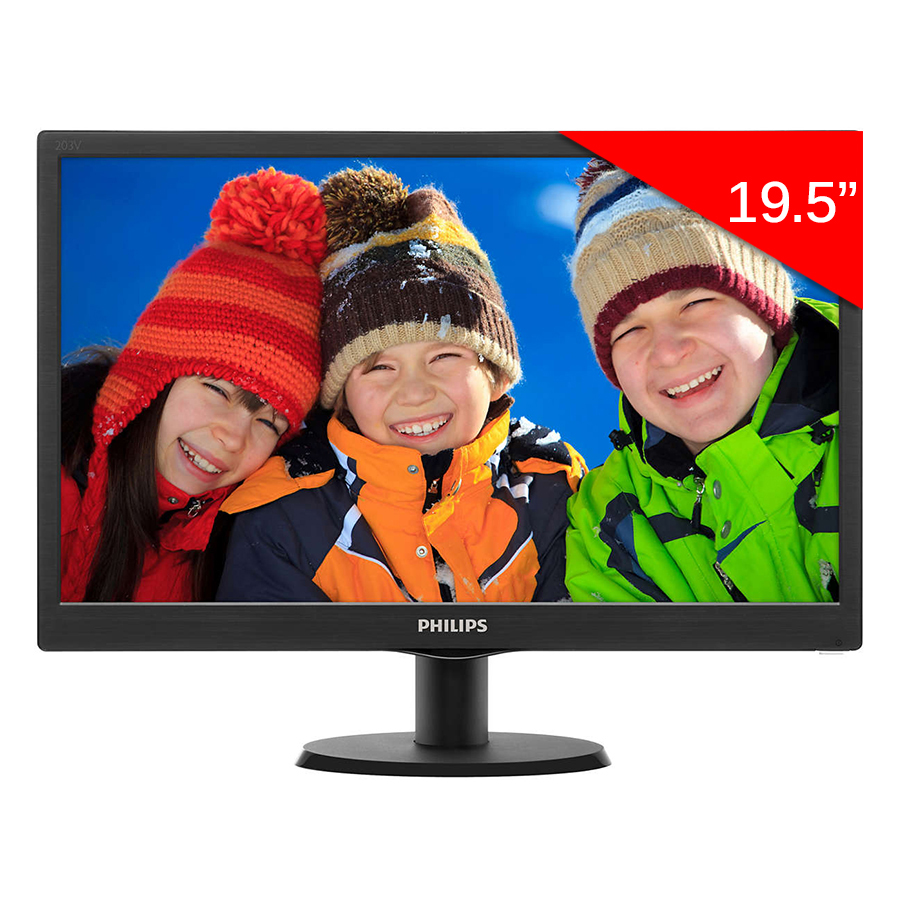 Màn Hình Philips 203V5LSB2/97 HD 19.5 Inch 5MS 60Hz TFT - Hàng Chính Hãng