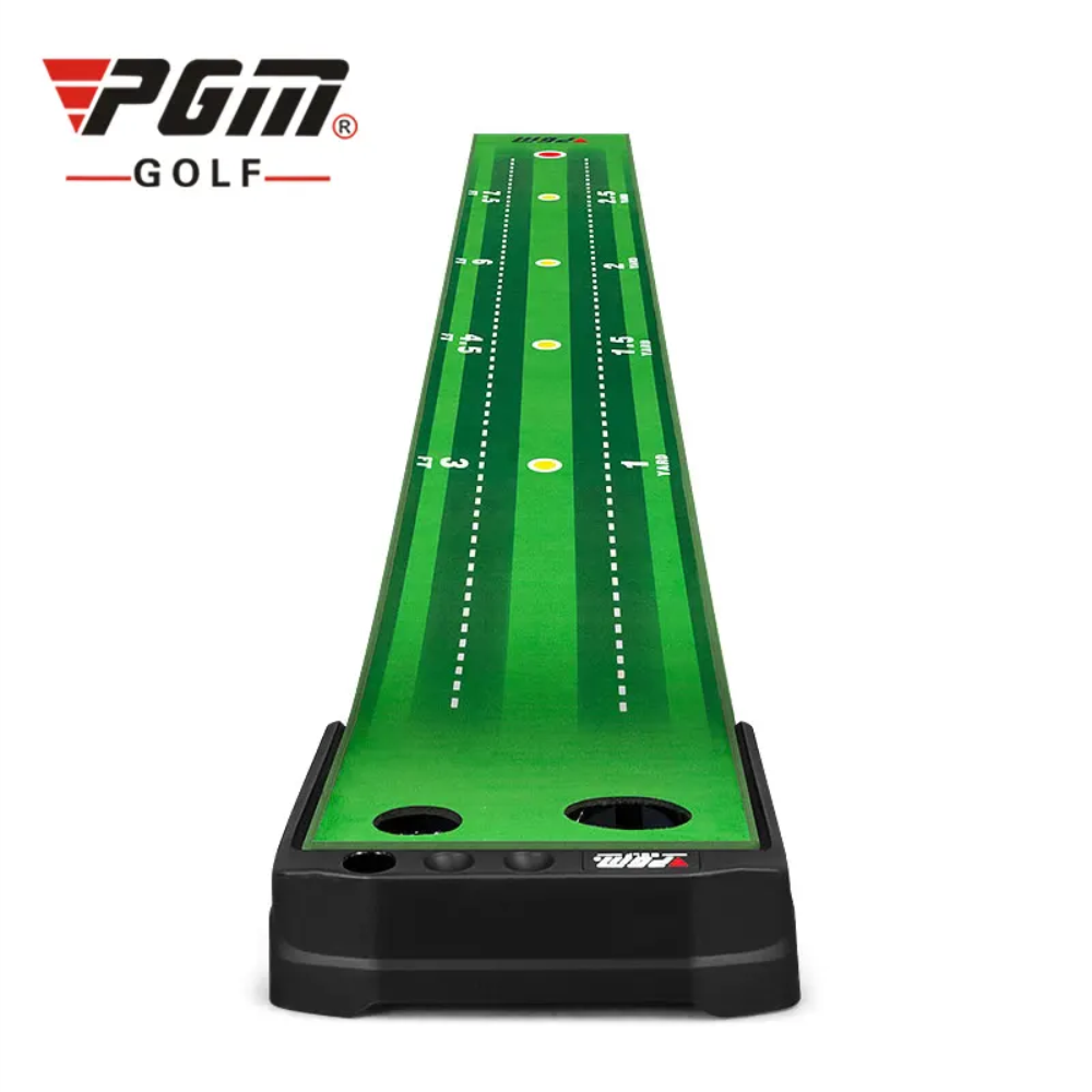Hình ảnh Thảm tập golf putting PGM-TL029 New Version 2023: Tiêu chuẩn châu Âu. Nhiều thiết kế cải tiến. Trang bị thanh chắn bóng. Thu hồi bóng tự động