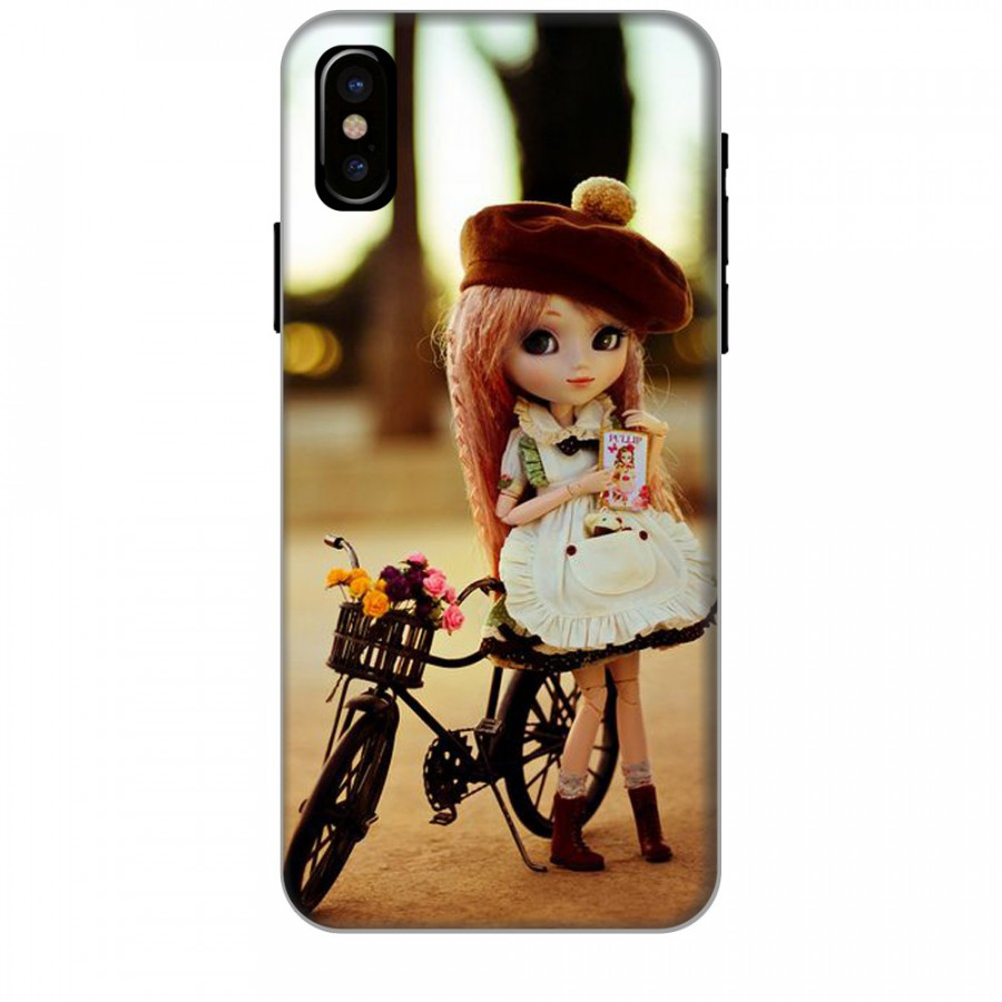 Ốp Lưng Dành Cho Điện Thoại IPHONE XS MAX Baby And Bicycle Mẫu 1