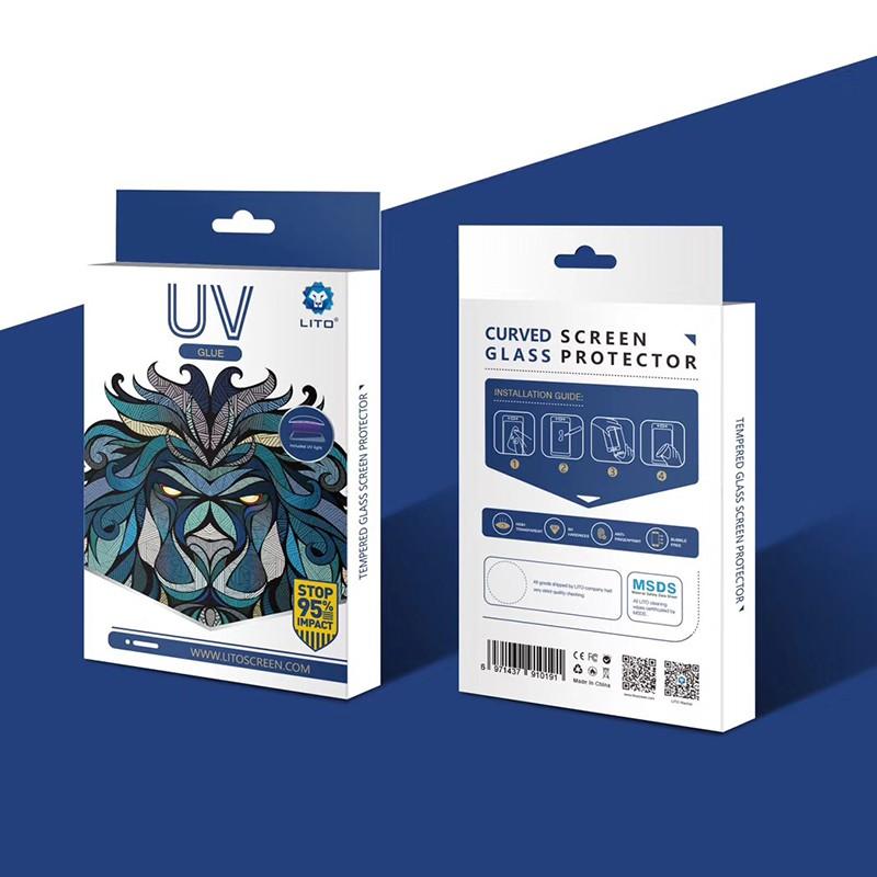 Kính cường lực S10, S10+ cảm biến vân tay full keo nước công nghệ UV chính hãng LITO đảm bảo dùng được cảm biến siêu âm