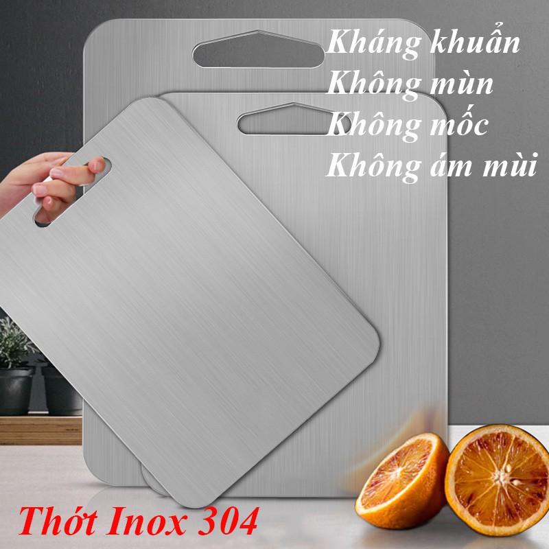 Sỉ 65k- Thớt Inox 304 cao cấp không mùn -không mốc- không bám mùi- rã đông nhanh chóng