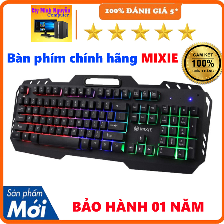 Bàn phím máy tính có dây MIXIE X800 có đèn led - Hàng chính hãng