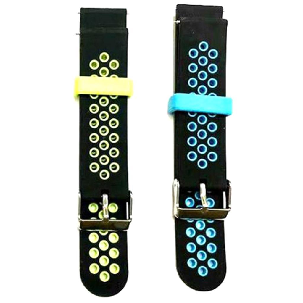 20mm Universal Two-Color Two Quick Release Switch Ear Silicone Strap