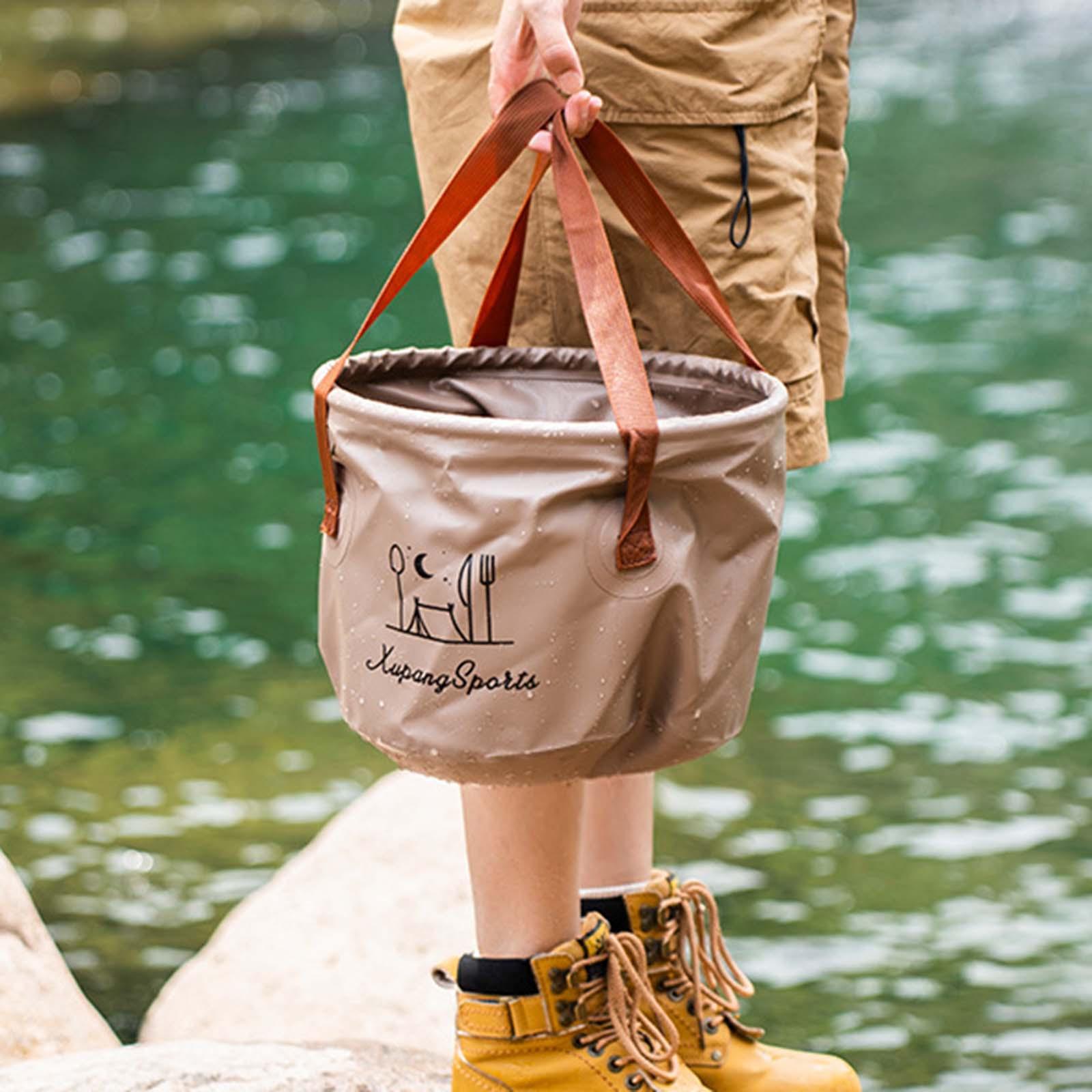 Collapsible Bucket Portable Folding Wash Basin for Gardening Fishing Outdoor