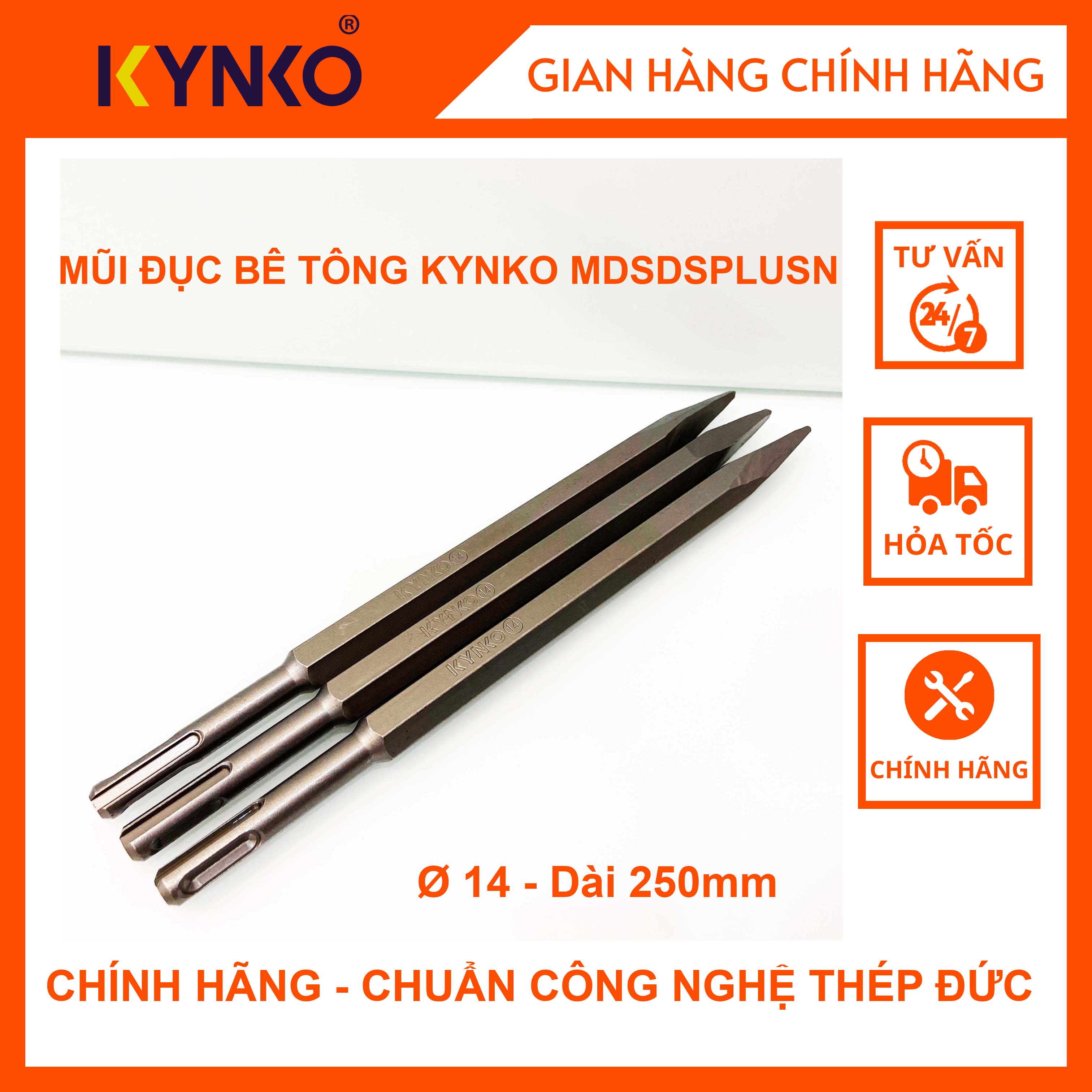 MŨI ĐỤC BÊ TÔNG KYNKO MDSDSPLUSN CHÍNH HÃNG GIÁ TỐT