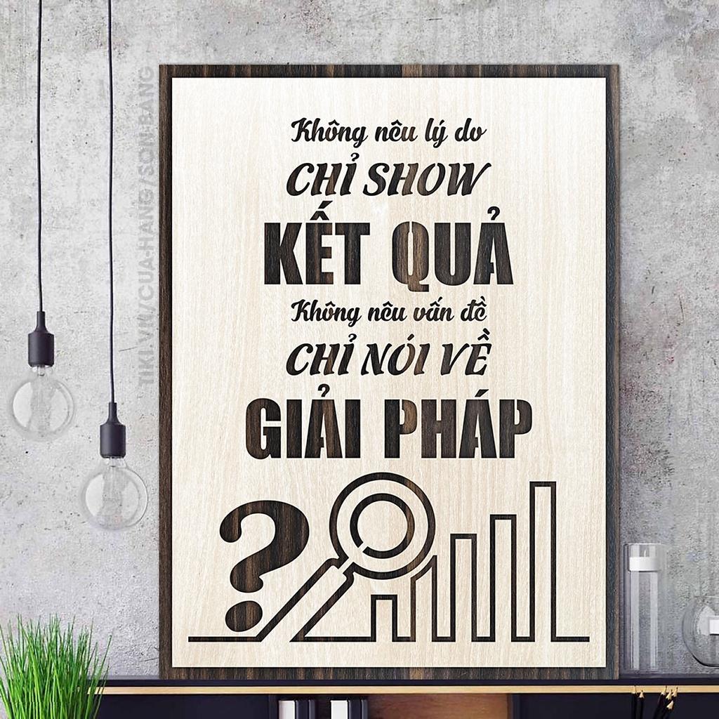 15 mẫu Tranh slogan treo tường tạo động lực học tập bằng gỗ 20 x 27 cm