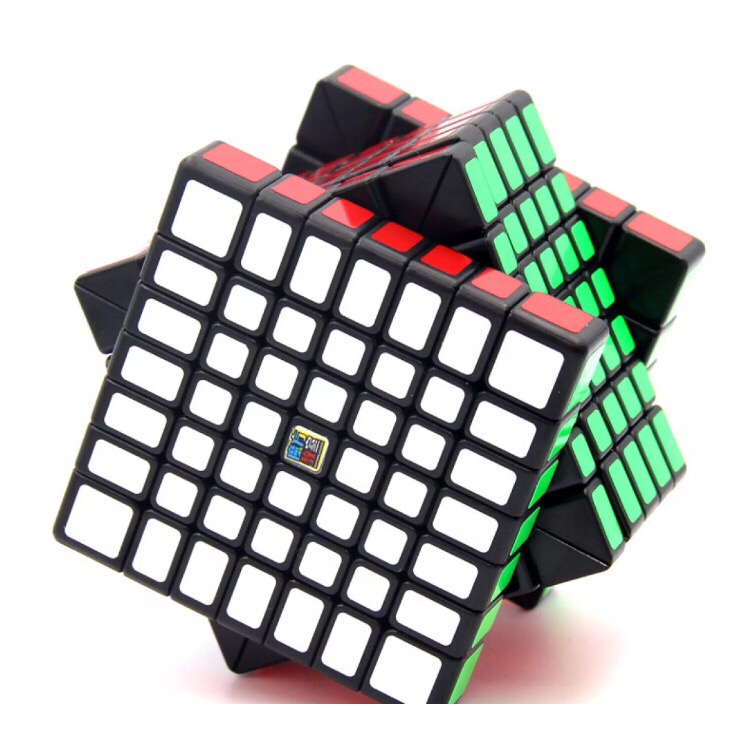 Rubik 7x7 viên đen cao cấp - tặng kềm chân đế