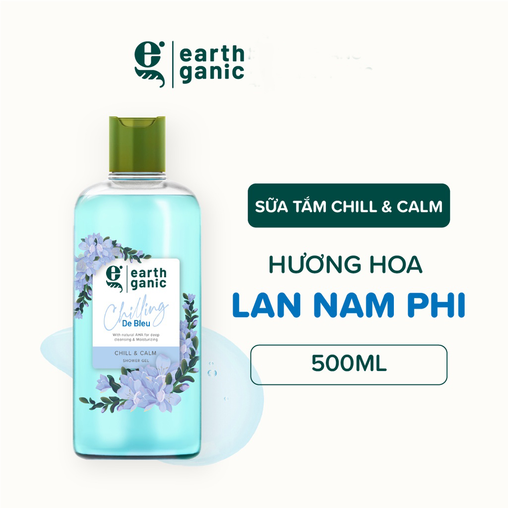 Sữa tắm Earthganic Chill &amp; Calm Hương Hoa Lan Nam Phi 500ml