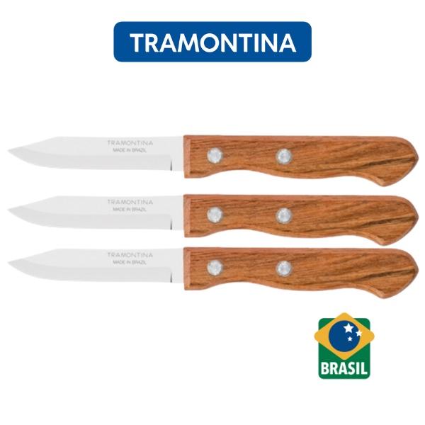 Dao Gọt Tỉa Cán Gỗ Tramontina Dynamic 8cm - TRDA22310/103