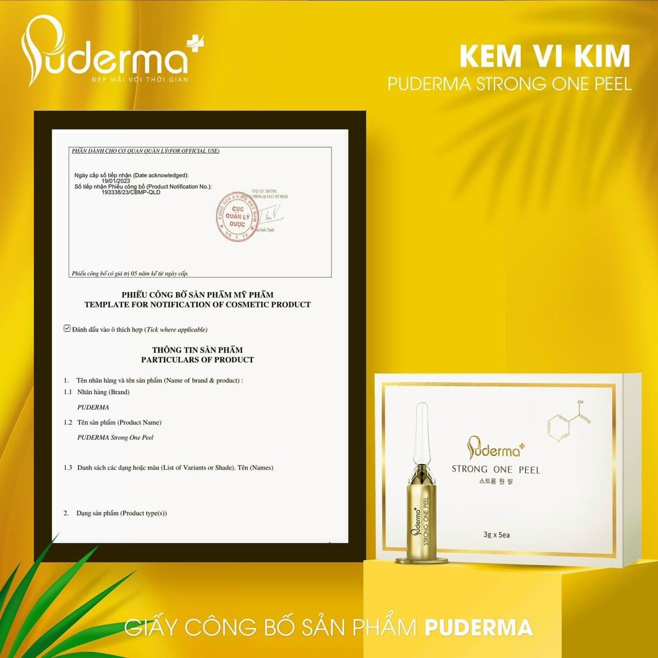 [FreeShip] Kem Vi Kim Sinh Học Puderma: Tái tạo da, phá Nám không xâm lấn, không xưng đỏ, hiệu quả sau 3 ngày.