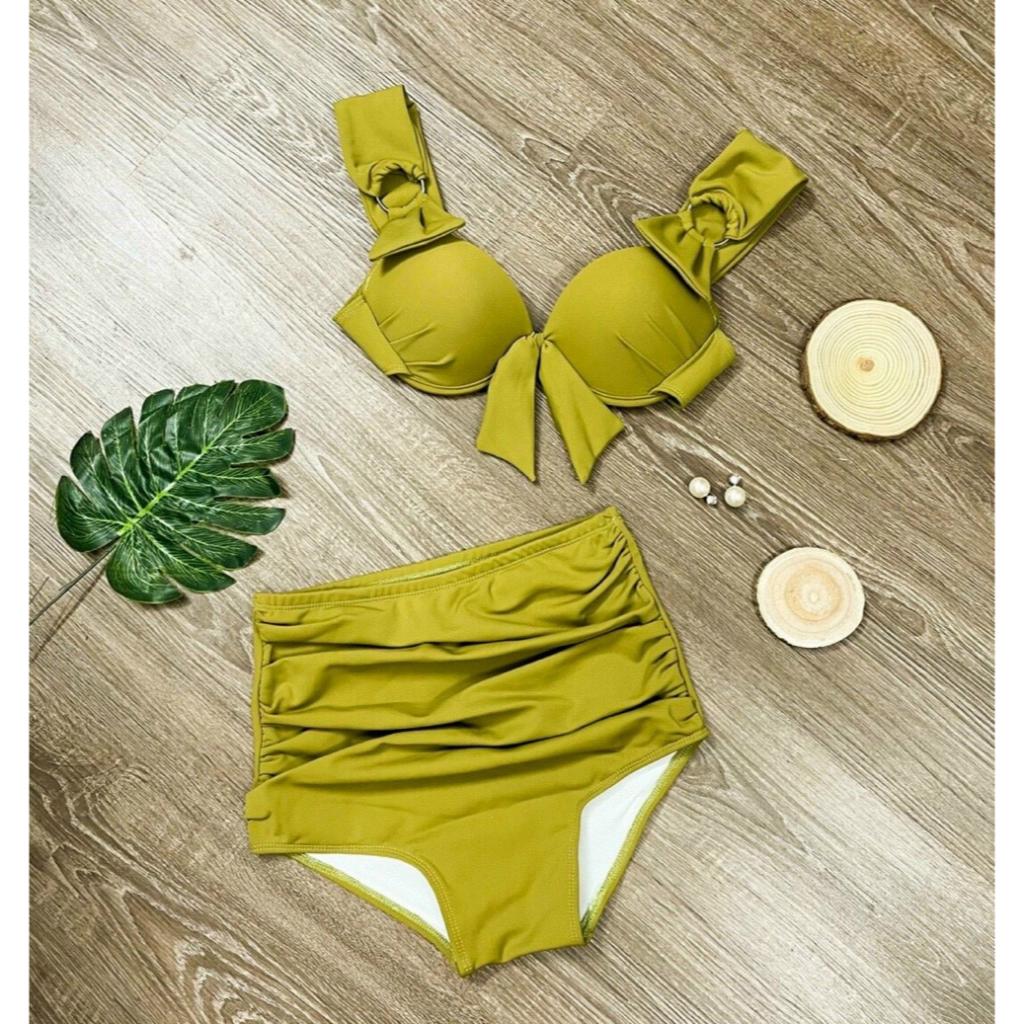Bikini 2 Mảnh Cạp Cao Dấu Bụng