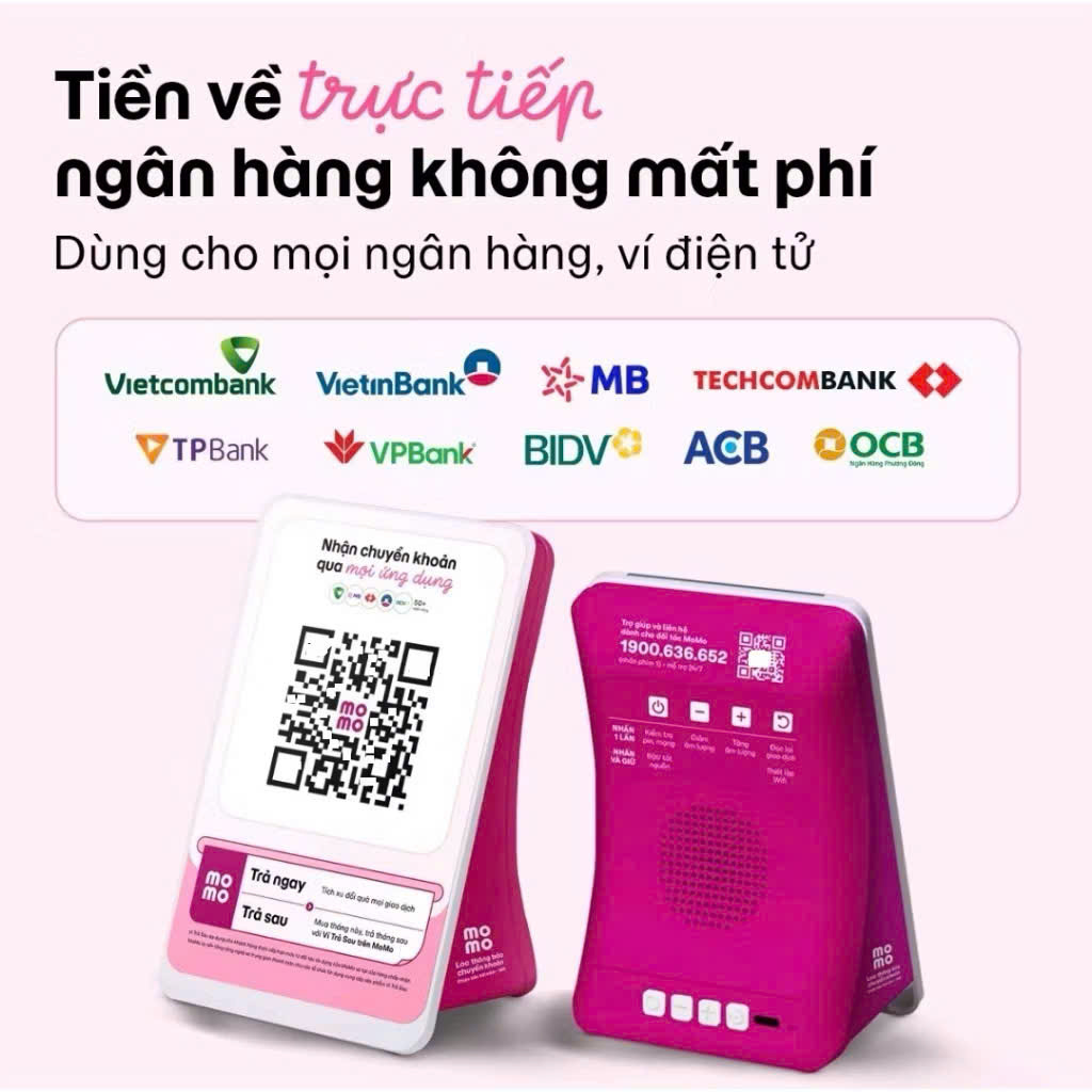 Loa Thông Báo Giao Dịch MoMo Bản WiFi Loại Tốt – Kết Nối Linh Hoạt Với Nhiều Ngân Hàng