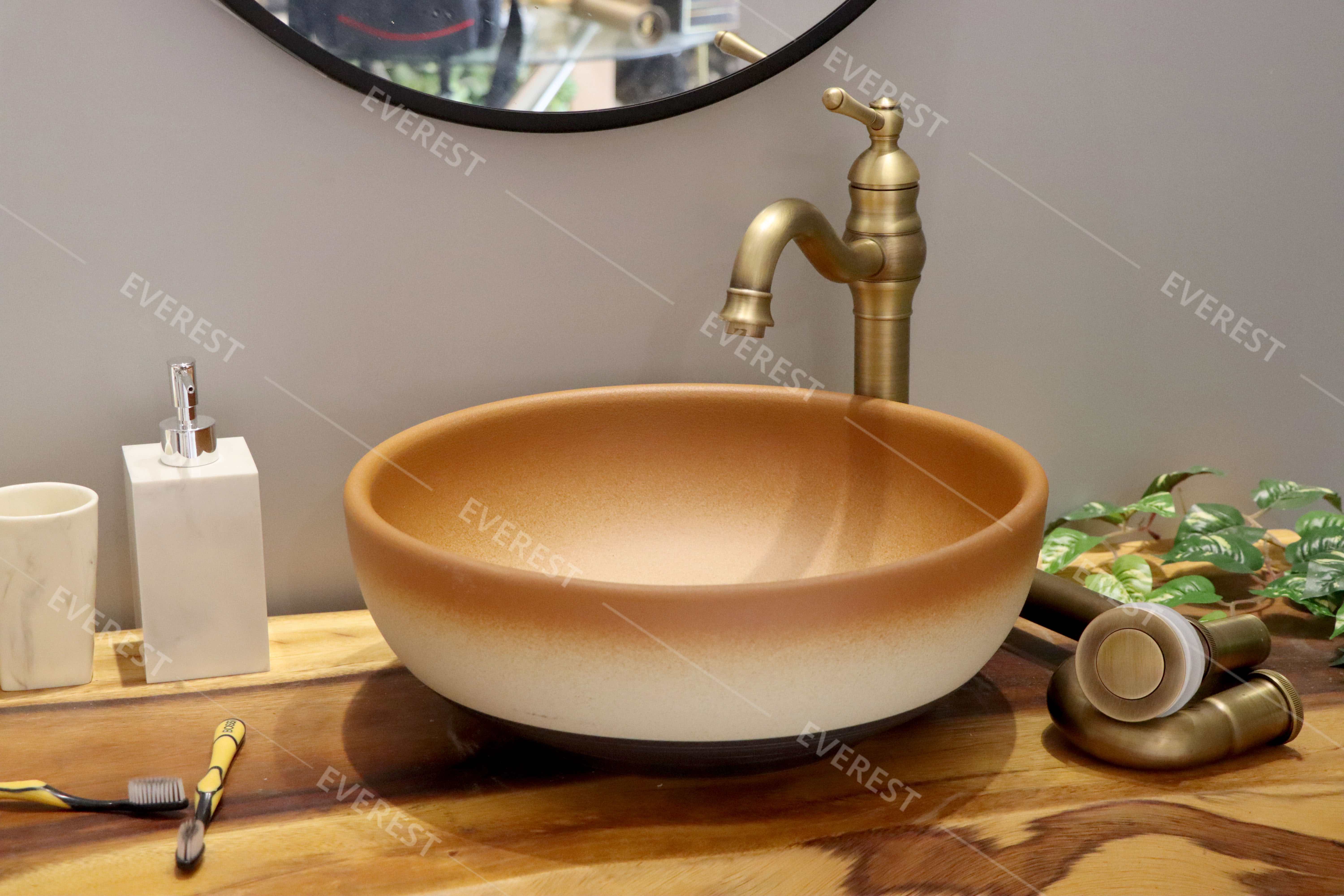 Chậu sứ mỹ thuật EVEREST EV-CĐ44