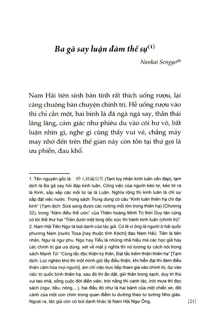 Ba Gã Say Luận Đàm Thế Sự