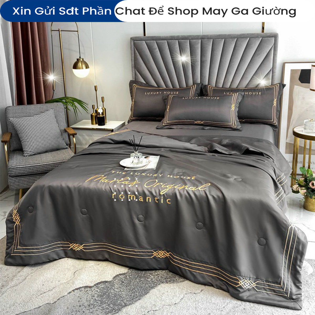 Bộ Chăn Ga Vỏ Gối Đệm Phi Lụa Nhập Khẩu Marlas Bộ Drap Giường Lụa Tencel Cao Cấp Bo Chun Drap Chăn Chần Bông