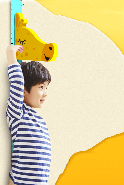 Giấy dán tường trang trí kiêm đo chiều cao cho bé hình khủng long Dino Height Kids