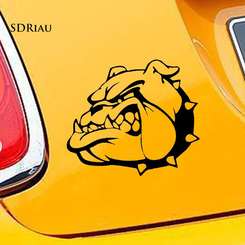 Miếng Dán Hình Chó Bull Hoạt Hình Trang Trí Xe Hơi